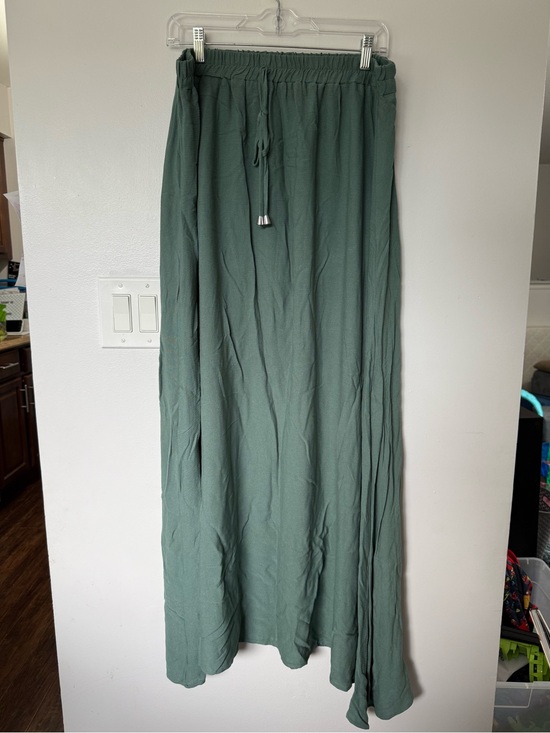 SHEIN Dresses & Skirts - Women’s Sage Green Drawstring Elastic Waist Maxi Skirt